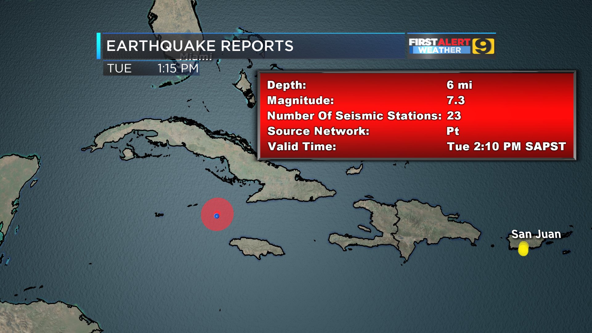 Massive 7.7 Earthquake Impacts Jamaica and Cuba; Tsunami Warning Issued